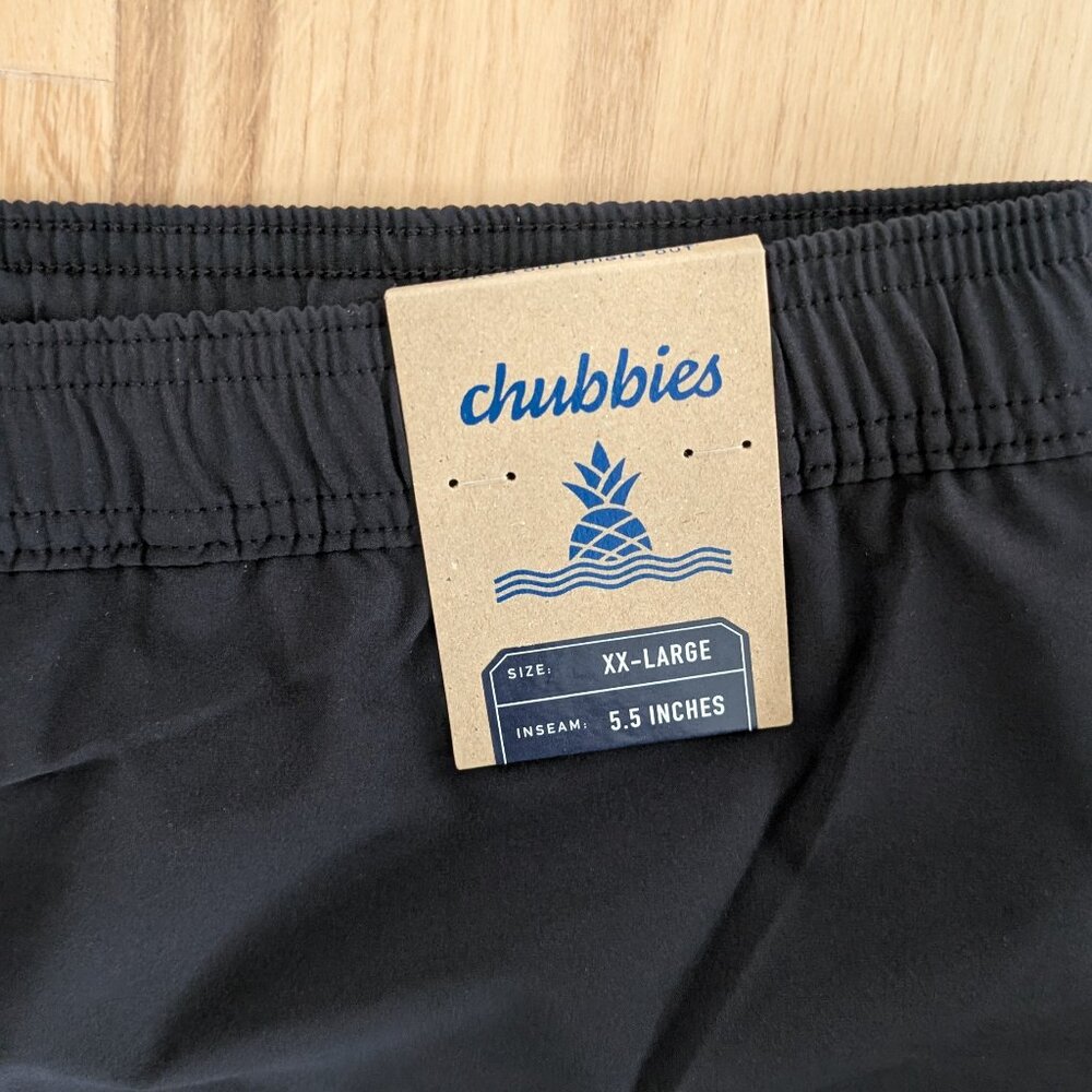 NWT Chubbies “The Secret Agents” Athlounger Shorts – Men’s XXL – Black - Picture 2 of 6